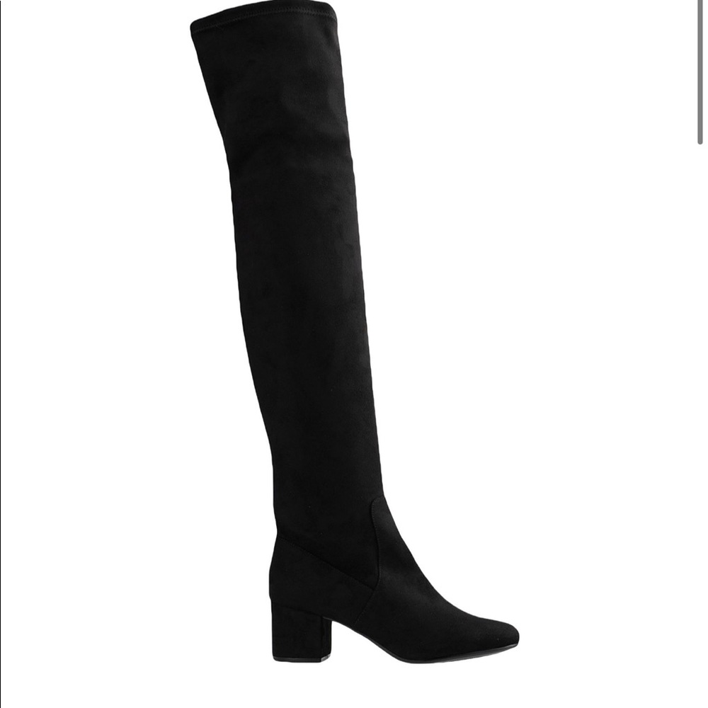 Steve Madden black OTK boots
